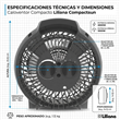 Caloventor Eléctrico CompactSun Liliana CFH420 1000/2000W con Termostato